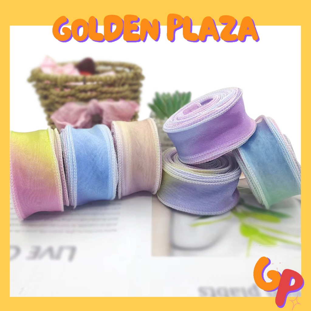 

(ROLL) Korean Ribbon Pita Motif Gradasi Pita Buket Bunga Pita Kado Buket PT16