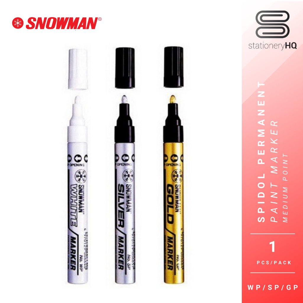 

Spidol Paint Marker Snowman Permanent Medium GP-12 / SP-12 / WP-12