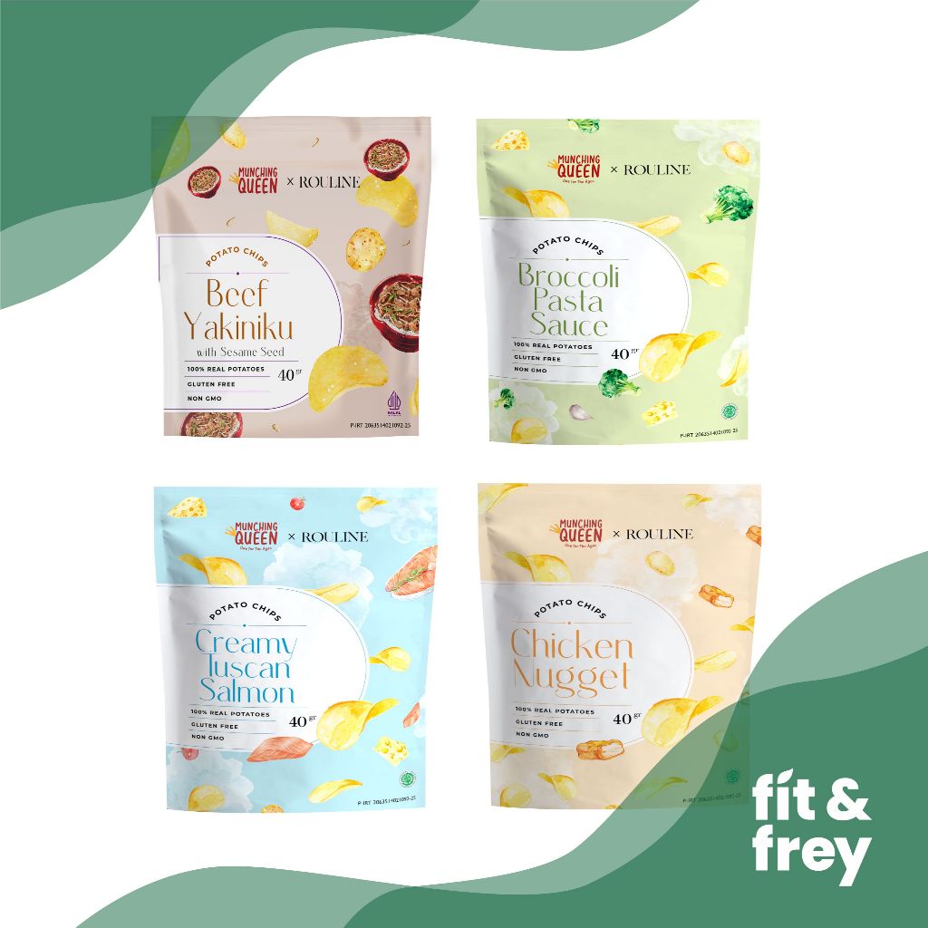

MUNCHING QUEEN Potato Chips - Cemilan Keripik Kentang