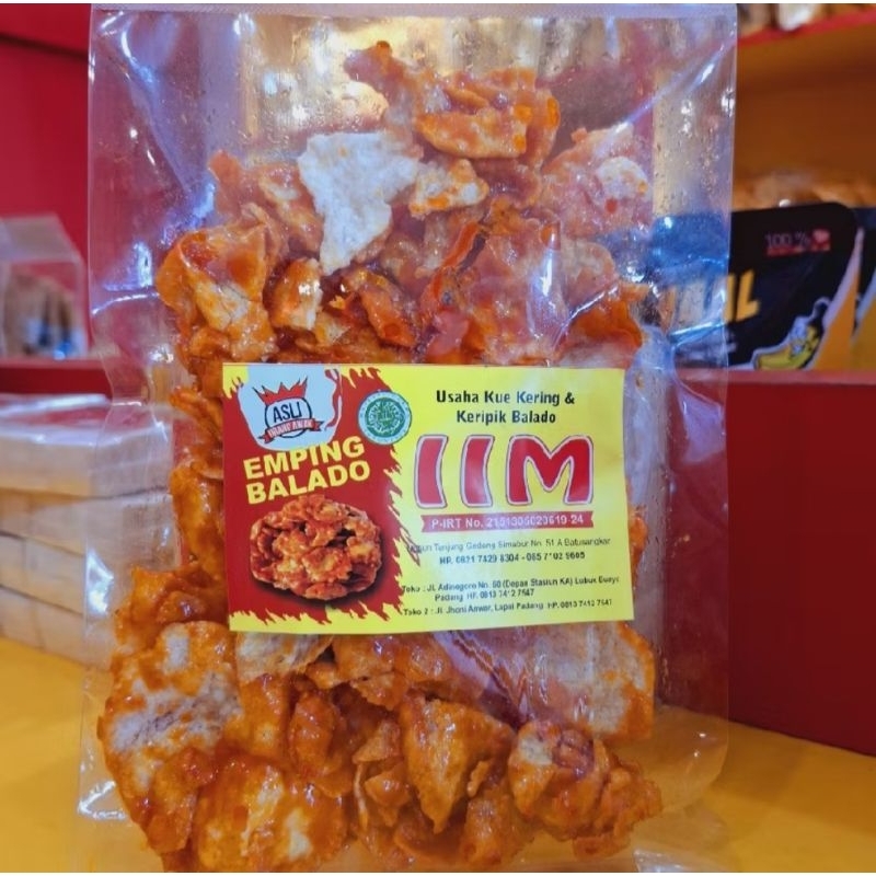 

IIM DAKAK DAKAK | Emping Balado | Emping Pedas | Emping Balafk 200 gr