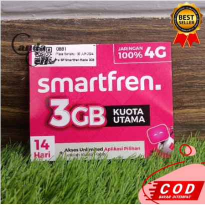 Kartu Perdana Paket Data Smartfren 3 GB I 14 hari - Kartu Smartfren Murah Berkualitas - Perdana Smar