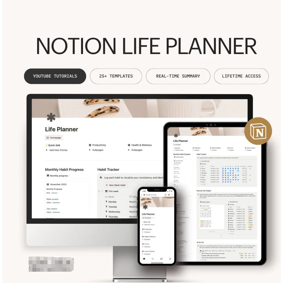 Notion Plus Template  peningkatan permanen