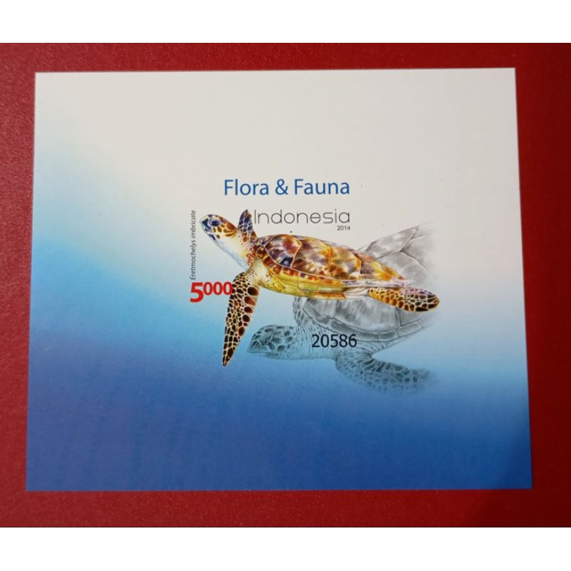 

SS SOUVENIR SHEET INDONESIA FLORA FAUNA IMPERF 2014