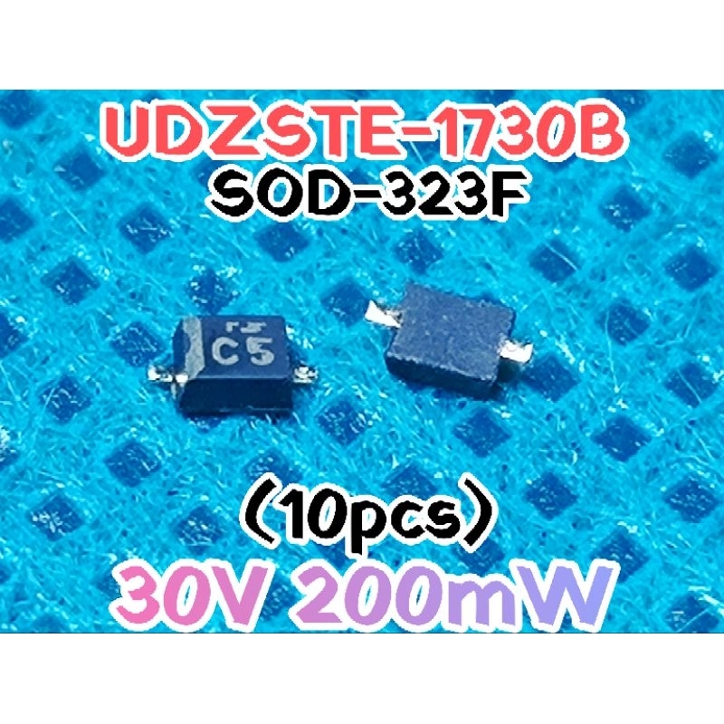 10pcs Dioda zener UDZSTE-1730B SMD 30V 200mW 30v SOD-323F, Zener Diode mark C5