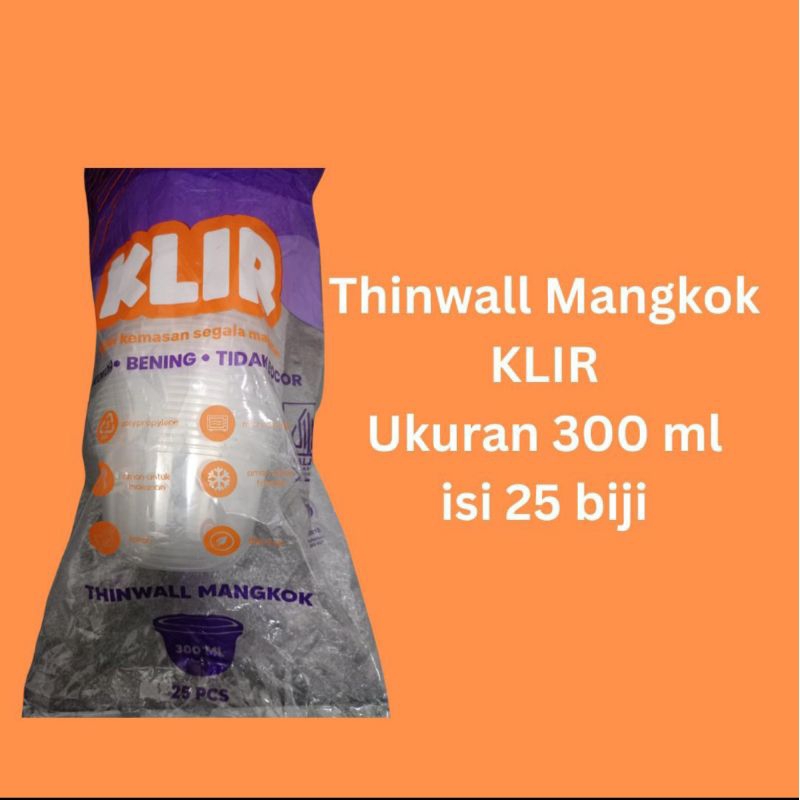 thinwall mangkok Klir 300ml