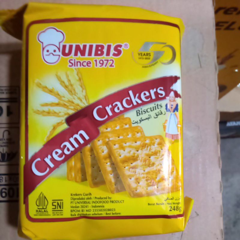 

unibis biskuit cream crackers tanpa gula 248gr