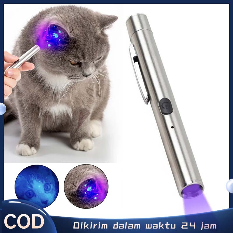 Senter Uv 365nm Senter Uv Light Senter Uv Original Untuk Mendeteksi Lumut Kucing Senter Ultraviolet