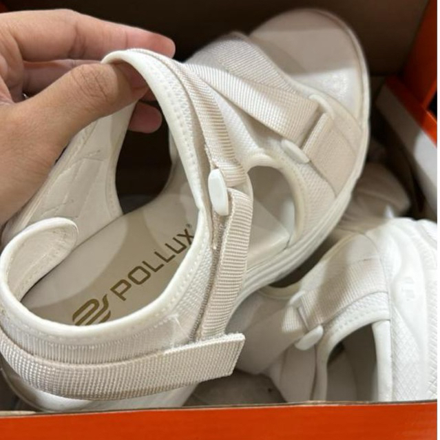 PRELOVED READY POLLUX WEDGES WHITE WPOBQ 20 SIZE 36 | Sepatu Sandal Wanita Wedges Wedding