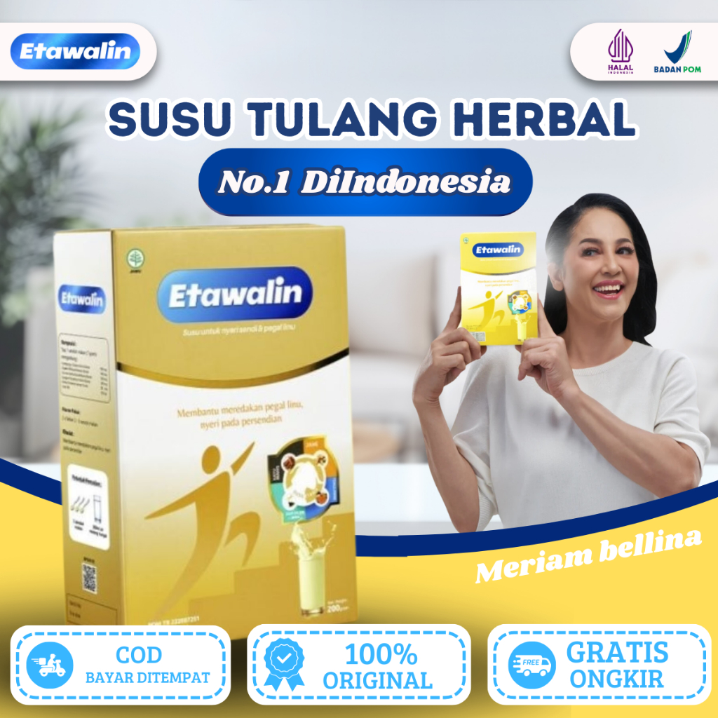 

ETAWALIN 100% ORIGINAL 1 BOX - Susu Etawa Herbal Solusi Asam Urat dan Nyeri Sendi