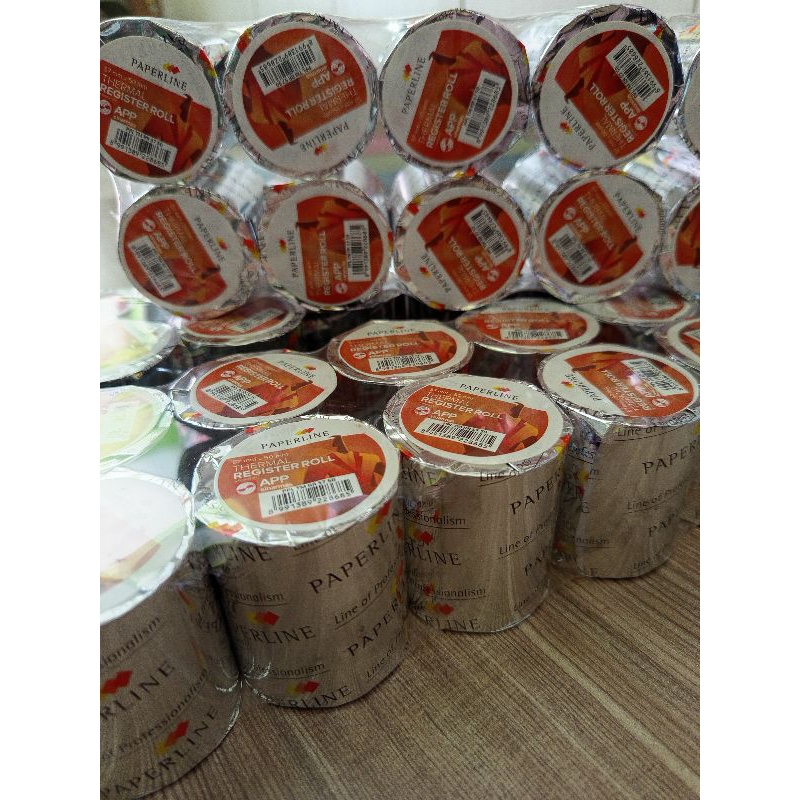 

KERTAS THERMAL PAPERLINE (SIDU) UK. 57 mm x 50 mm / KERTAS REGISTER ROLL PAPERLINE (ECER / 1 ROLL)