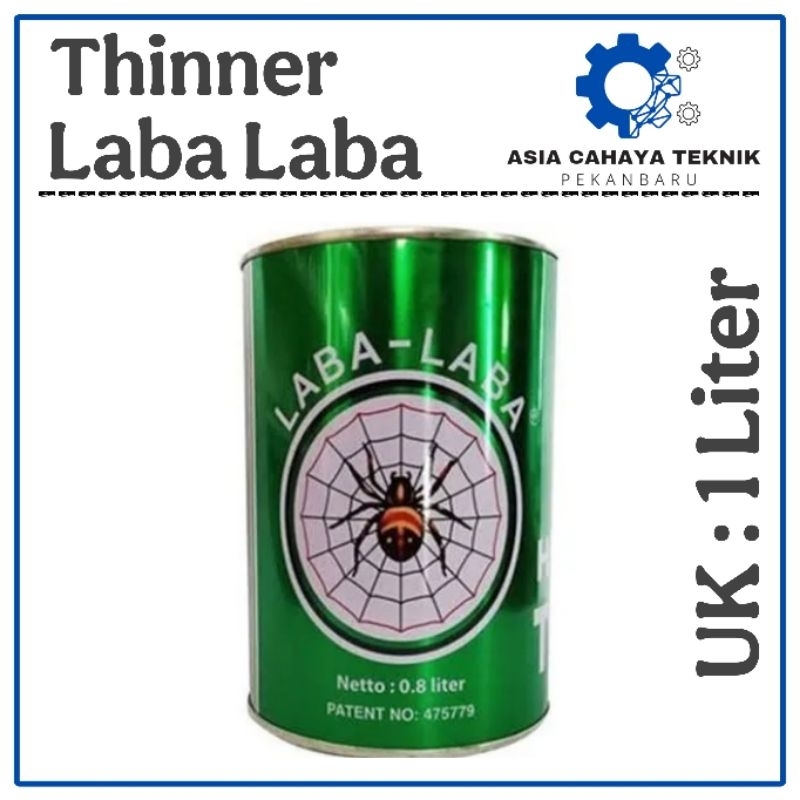 Thinner Laba Laba Tiner Thiner Tinner Laba-Laba 1 Liter Pengecer Cat