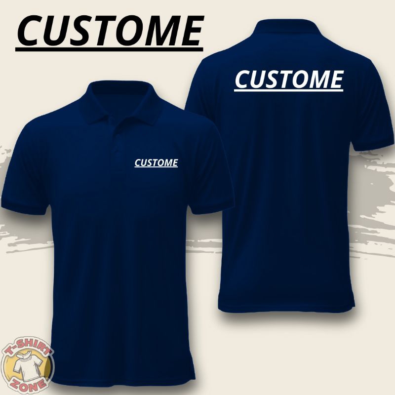 CUSTOM POLO SHIRT - REQUEST SABLON BAJU POLO - BAJU KERAH CUSTOME POLO - mmj