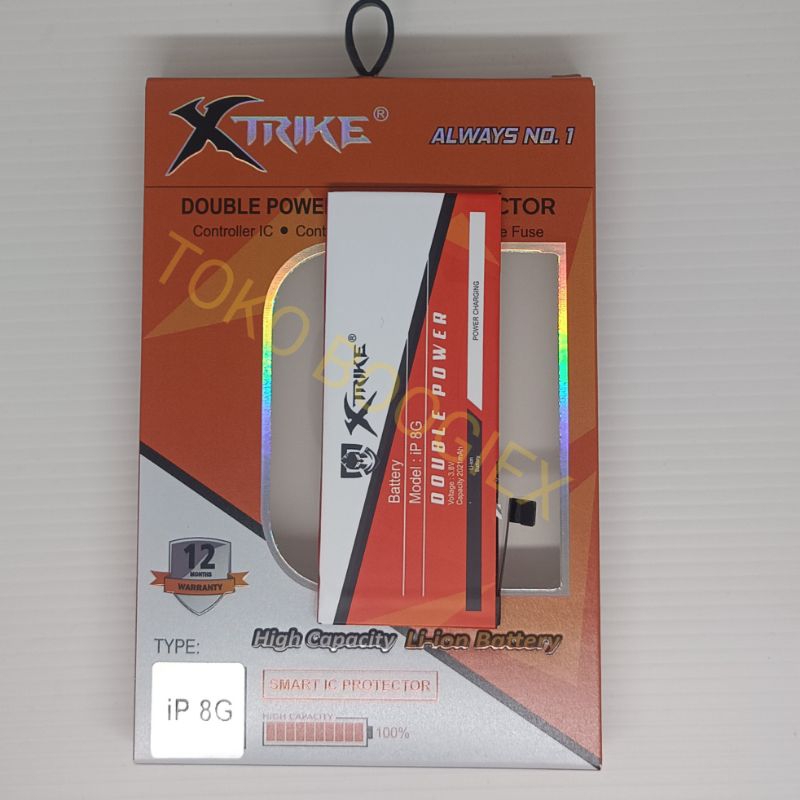 Baterai XTRIKE DOUBLE POWER Iphone 8g Iphone 8