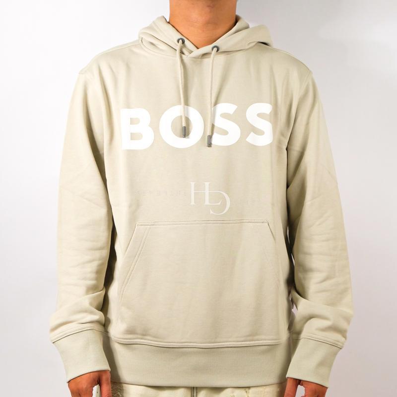 Hugo Boss Webasic Logo Hoodie Light Beige 50523074-271