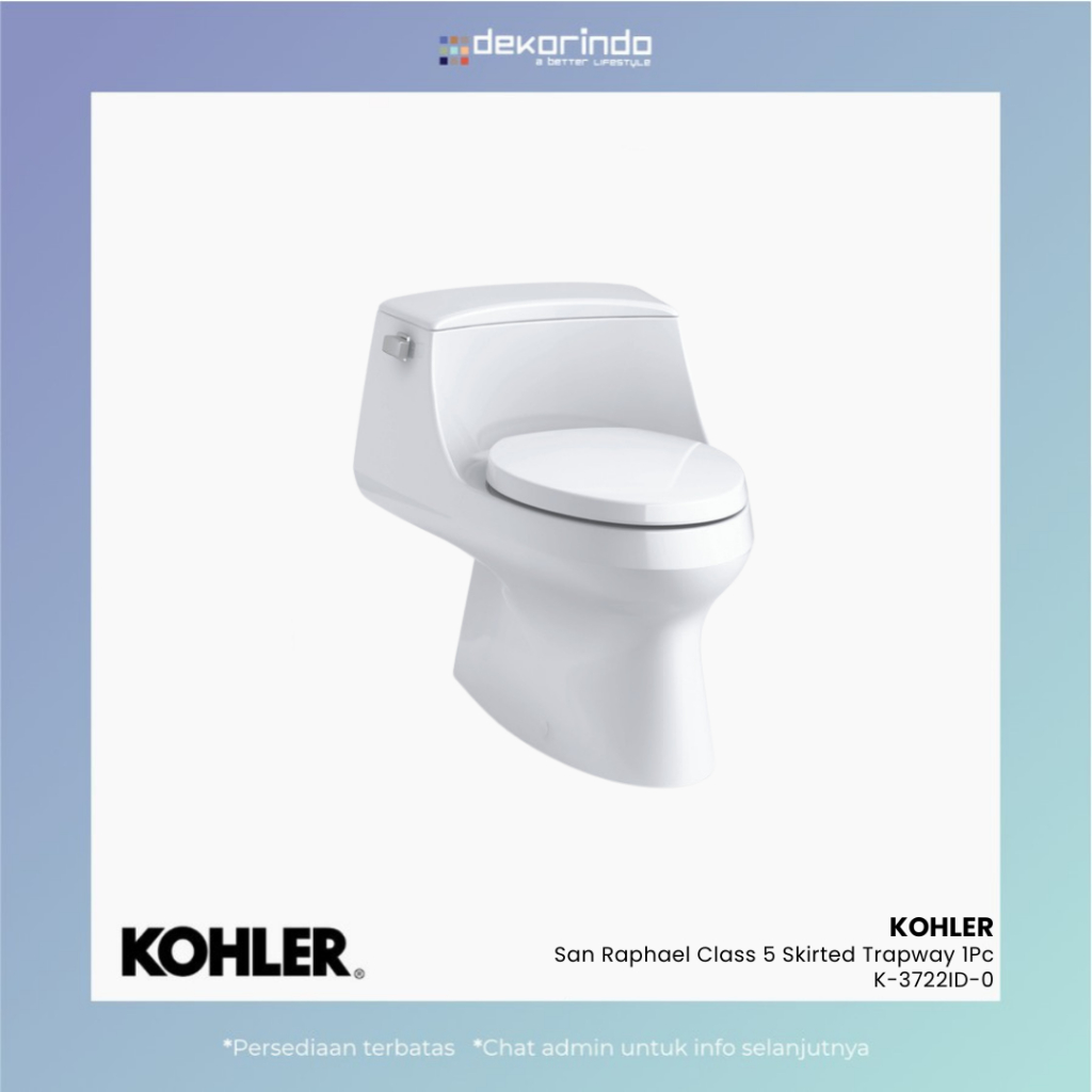 KOHLER - KLOSET SAN RAPHAEL CLASS FIVE SKIRTED TRAPWAY 1PC - K-3722ID-0