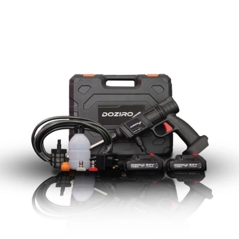 STEAM DOZIRO BATERAI 24 V DUA BATERAI / STEAM JET CLEANER CUCI MOBIL MOTOR AC BATERAI STEAM CORDLESS
