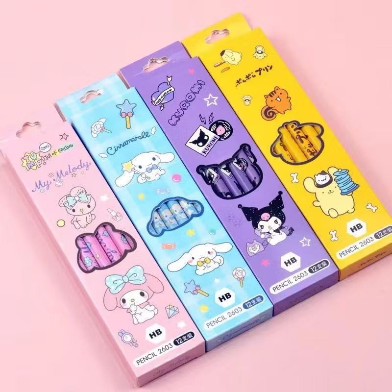 

Best 1 Lusin (12 & 6Pcs) Pensil 2B Motif Kartun Jepang