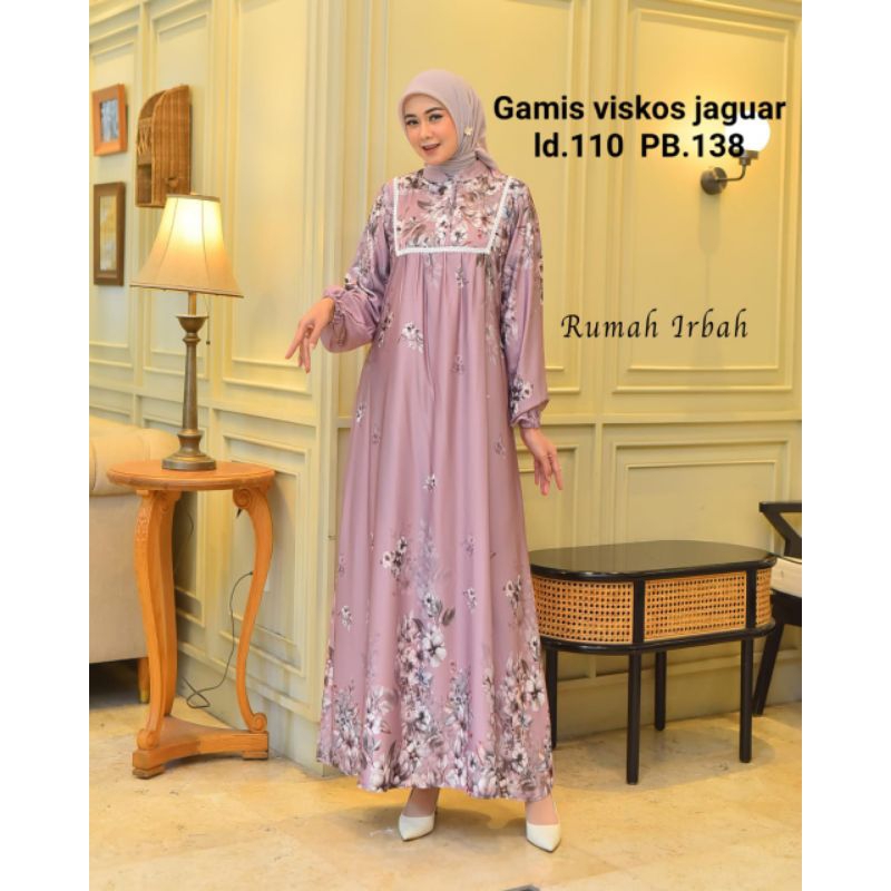 Gamis Bahan Viskos Jaguar / Gamis Bahan Adem / Gamis Busui Friendly / Gamis Hangout