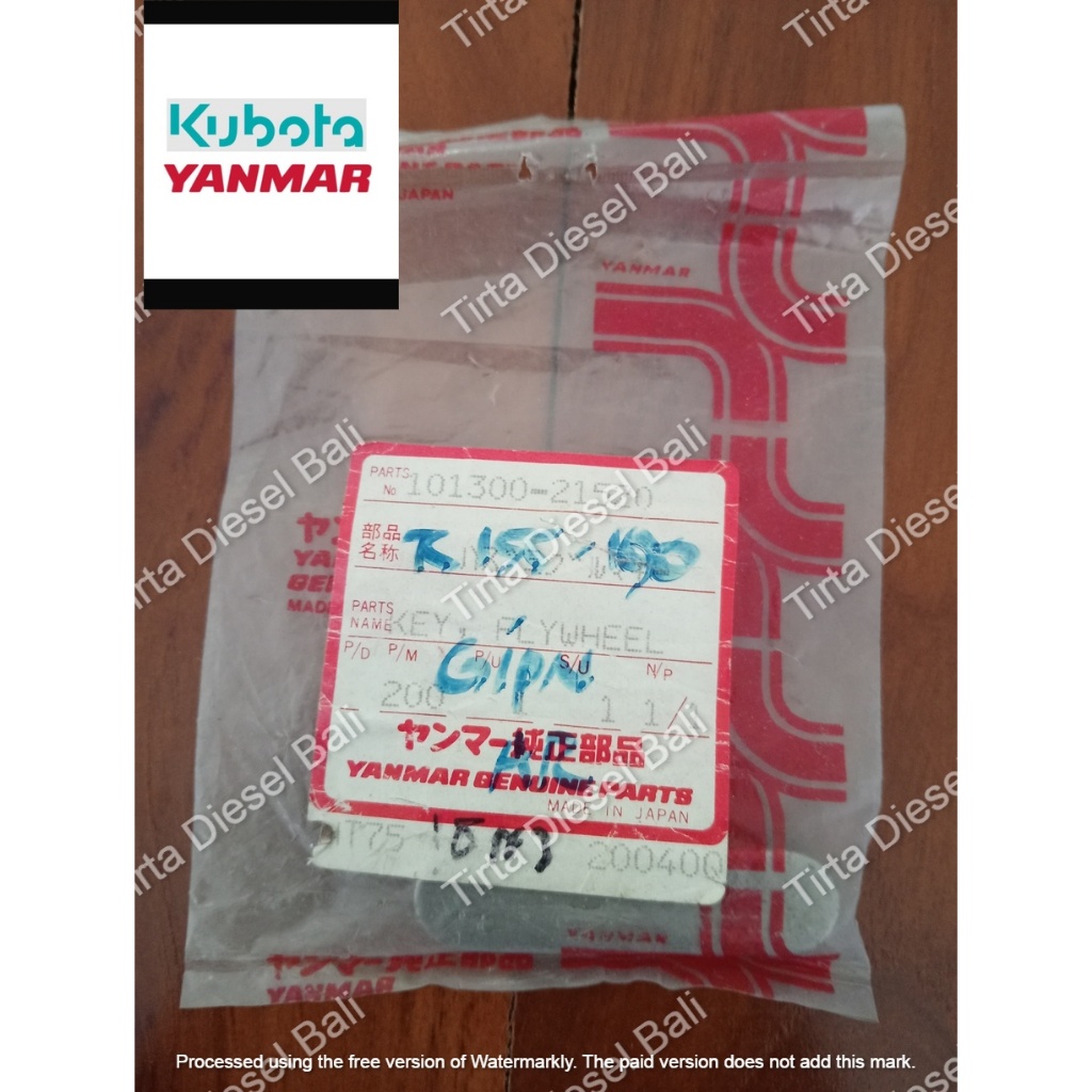 YANMAR KEY FLYWHEEL SPI KRUK AS TS 190/ 155 101300-21520 ORIGINAL