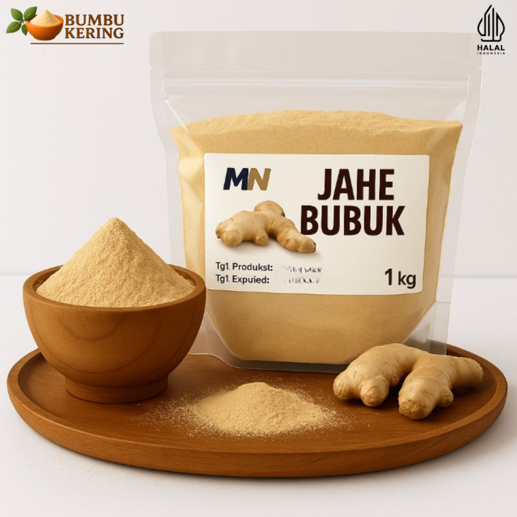 

Bumbu Kering - Jahe Bubuk Murni 1Kg Serbuk Asli Bumbu Rempah Dapur