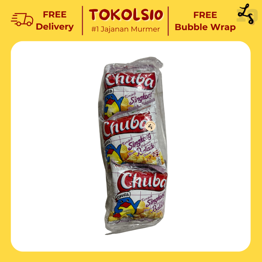 

Ciki Chuba Balado/Keju/Balado Ijo 1 Pack isi 20pcs @14gr