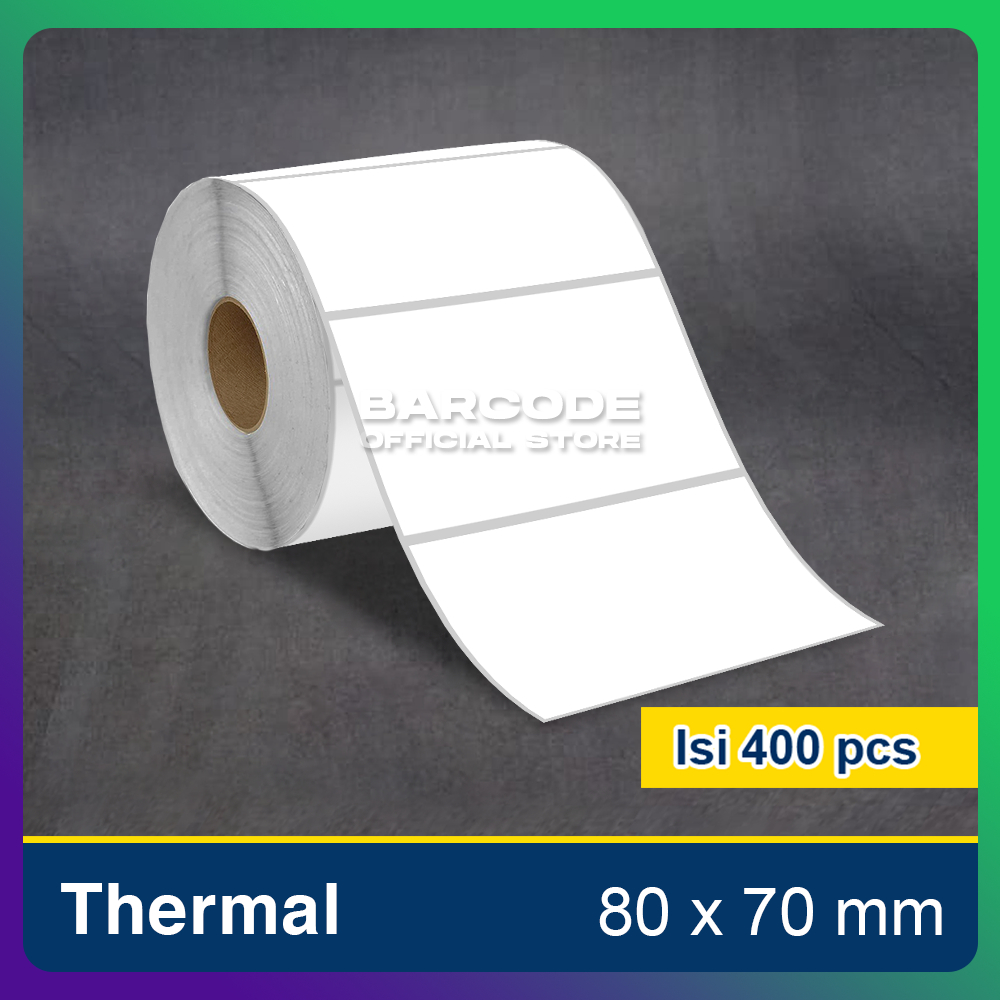 

Custom Label Barcode Bahan Semicoated Thermal Yupo Silvermate