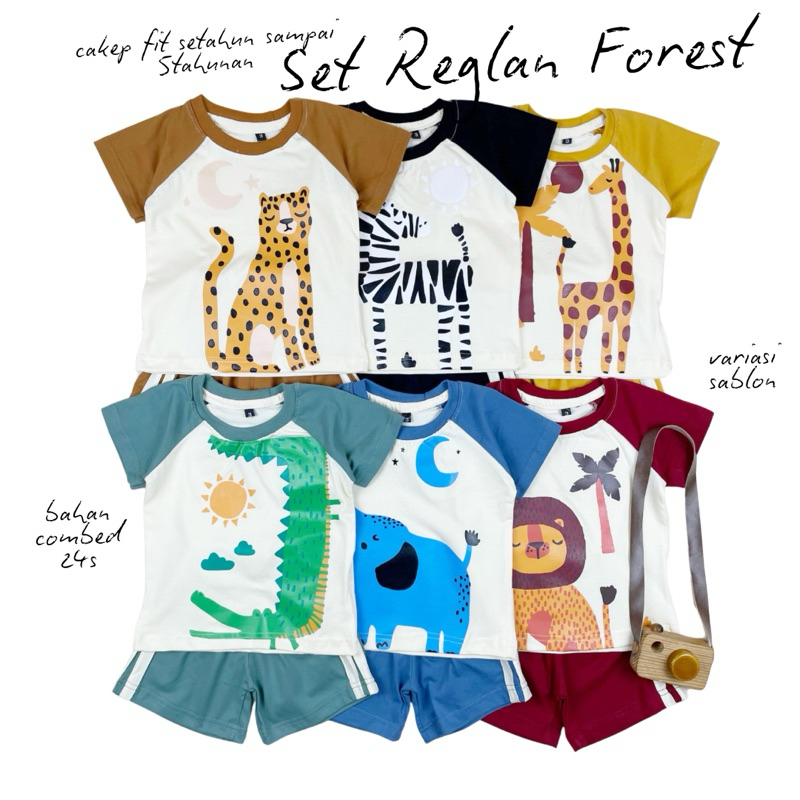 Set Baju Anak Murah Grosir Forest Pineapple Kids 1-5Tahun