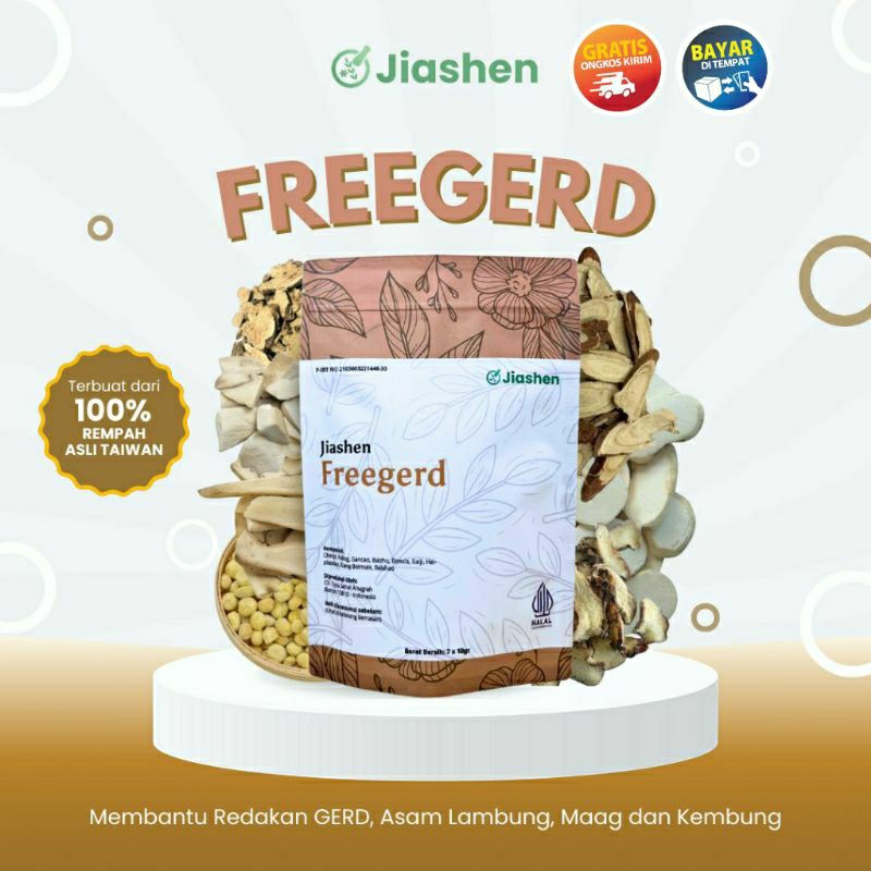 

Jiashen FreeGerd Herbal Cina Pereda Maag Gerd Asam Lambung Original 100%