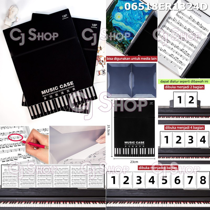 

Expanded Sheet Music Folder buku folder musik 18pages 06518