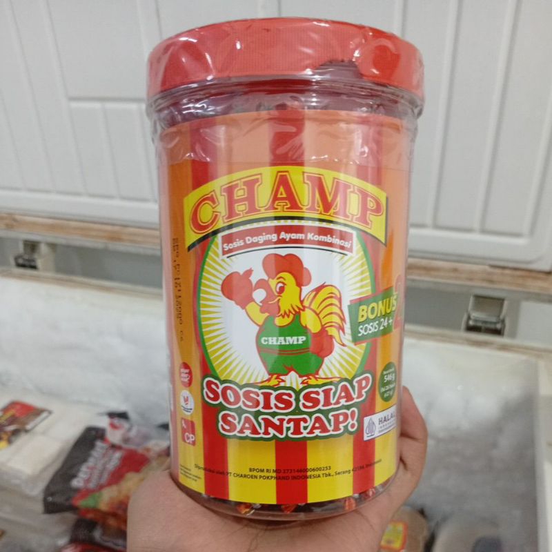 

champ sosis siap santap rasa ayam uk 546gr