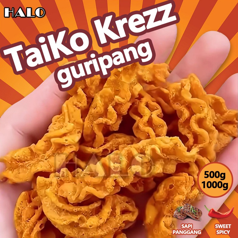 

cemilan Snack makanan Taiko Krezz Guripang 500g/1000g jajanan snack grosir termurah snack grosir murah lengkap cemilan murah gratis ongkir makanan ringan snack jajanan jajancemilan pedas cemilan anak kos