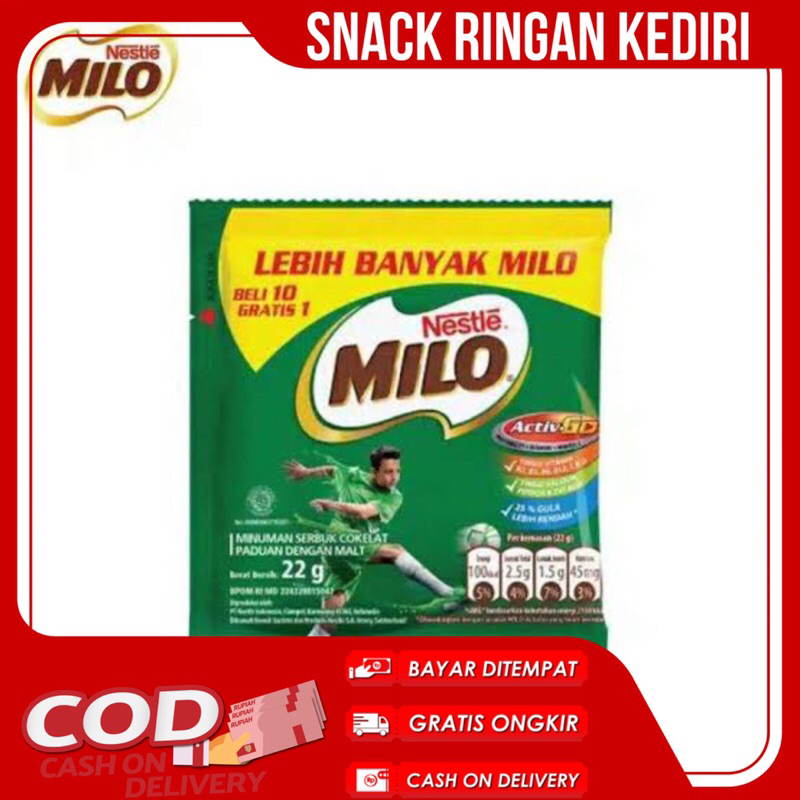 

Milo sachet 22gr ActivGo / Susu Milo Sachet / Susu Milo Nestle