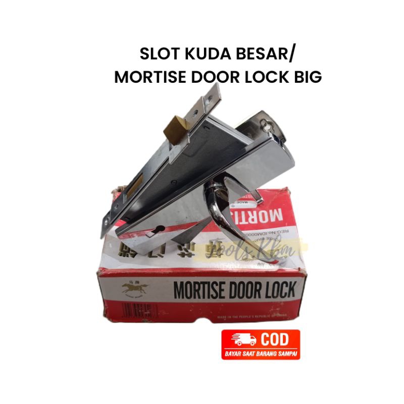 {MERK KUDA} SLOT PINTU KUNCI PINTU BESAR / HANDLE SET DOOR LOCK HORSE /MORTISE DOOR LOCK HORSE