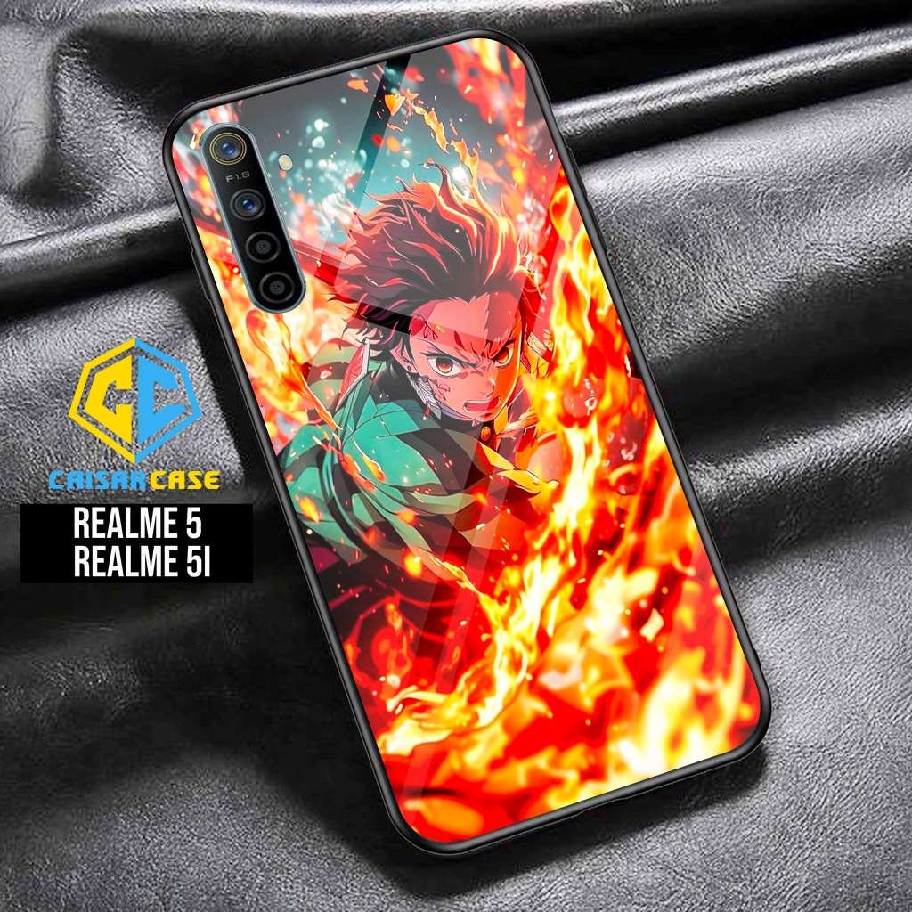 Case Realme 5 - Casing Realme 5i - ( Anime Demon Slayer ) - Case Hp - Casing Hp - Softcase Hp - Soft