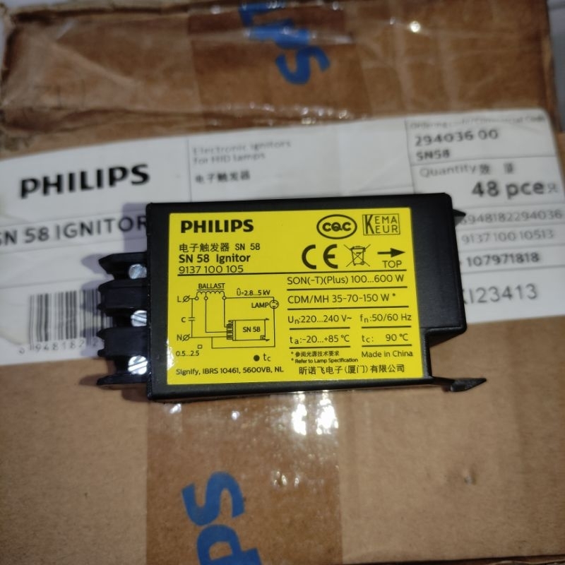 PHILIPS IGNITOR SN 58 SON-T PLUS 600W