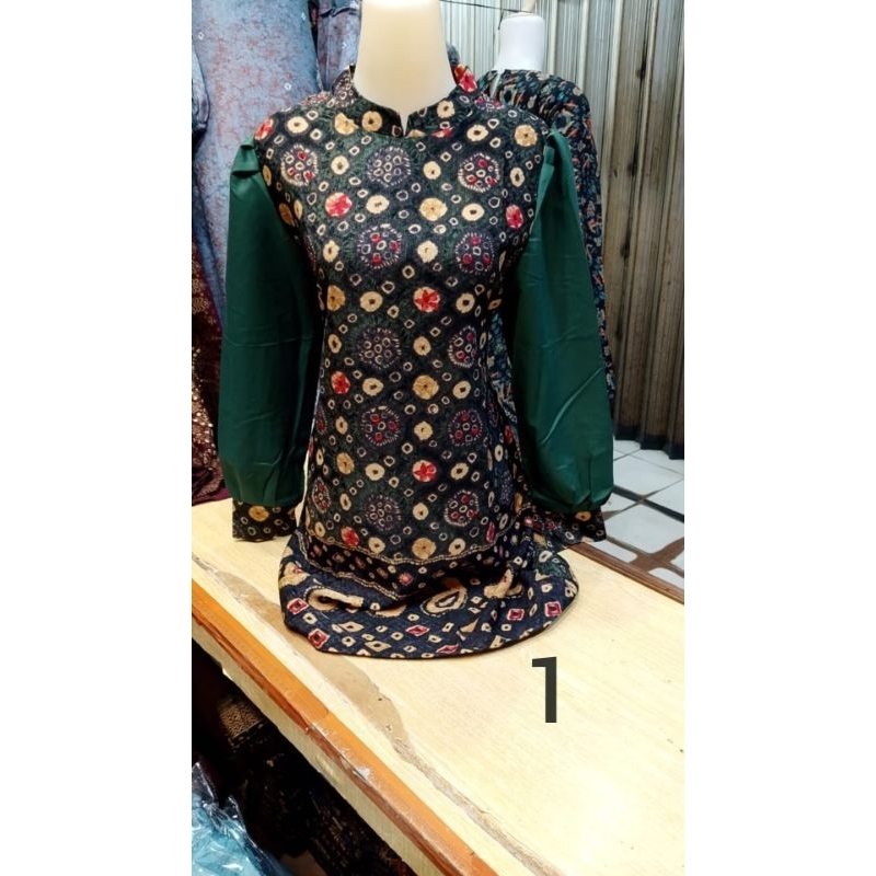tunik jumputan/atasan wanita