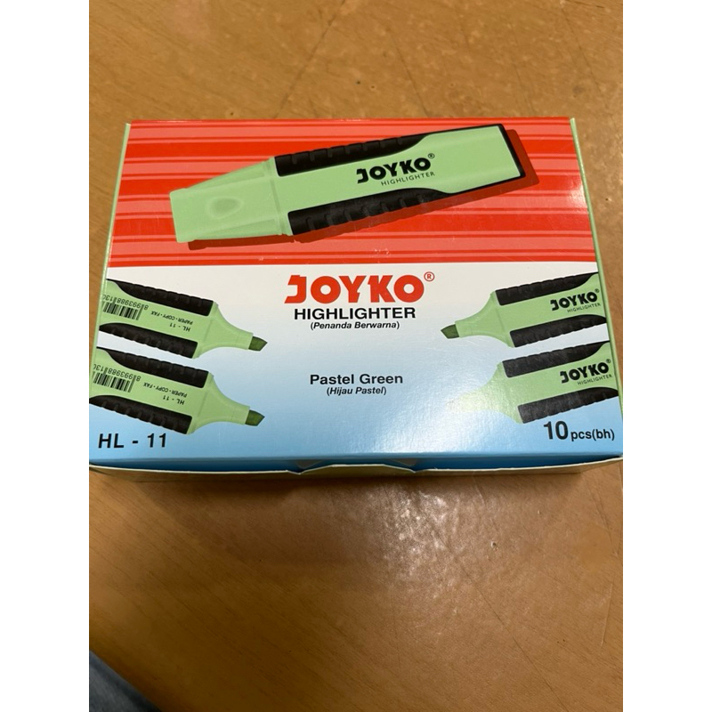 

HIGHLIGHTER JOYKO WARNA PASTEL GREEN HL-11 (1pc)