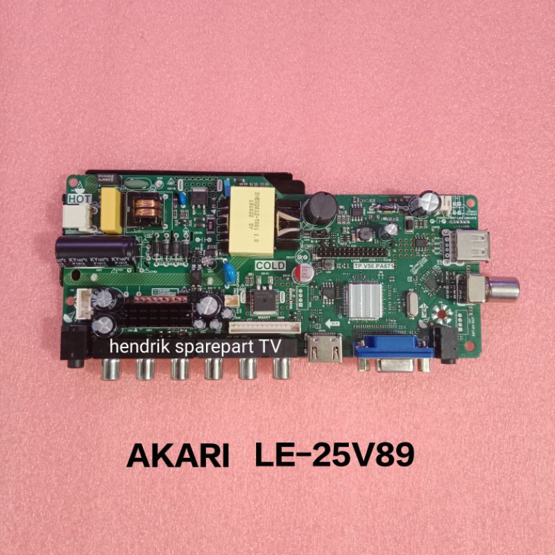 MB AKARI LE-25V89 - MAINBOARD MODUL MOTHERBOARD MESIN TV AKARI LE-25V89