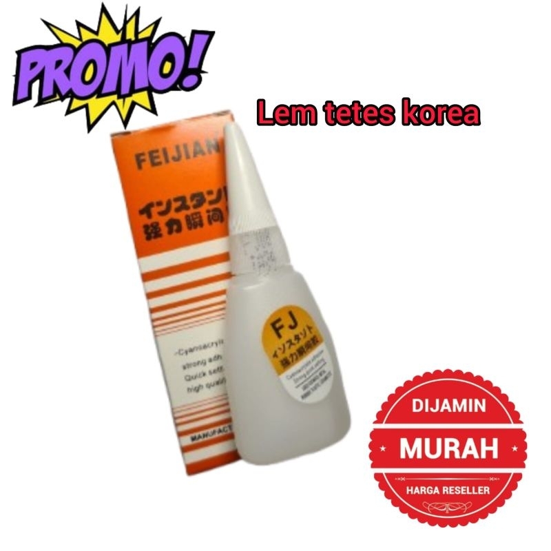 

Lem Tetes Cair Lem Korea Serba Guna Perekat Kayu Besi Electronik Multifungsi Kuat Kualitas Super Harga Termurah