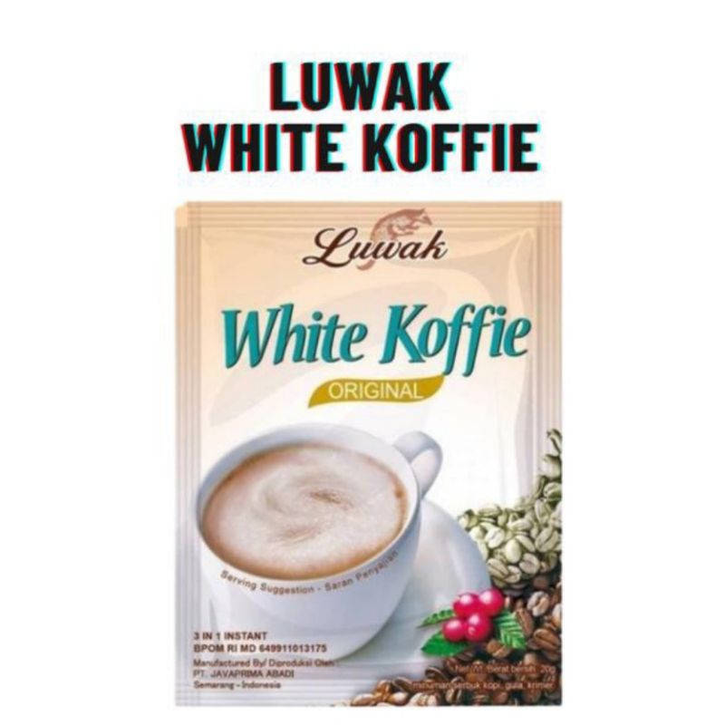 

White coffee luwak 1 renceng 1(10 sachet)