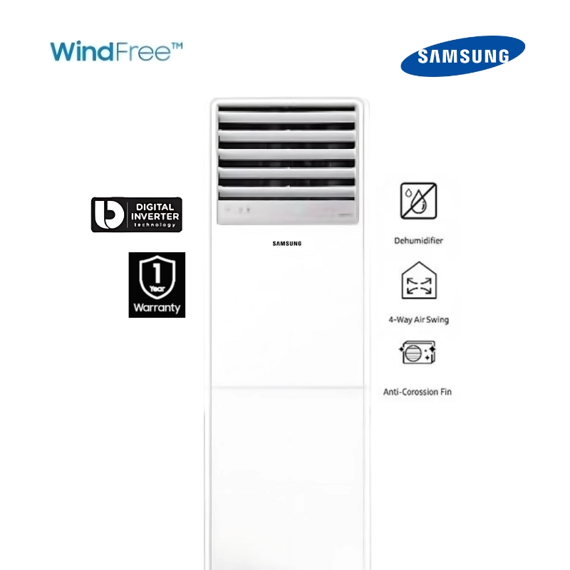 AC SAMSUNG AC030BNPDKC/TC AC FLOOR STANDING 3 PK INVERTER 1 PHASE