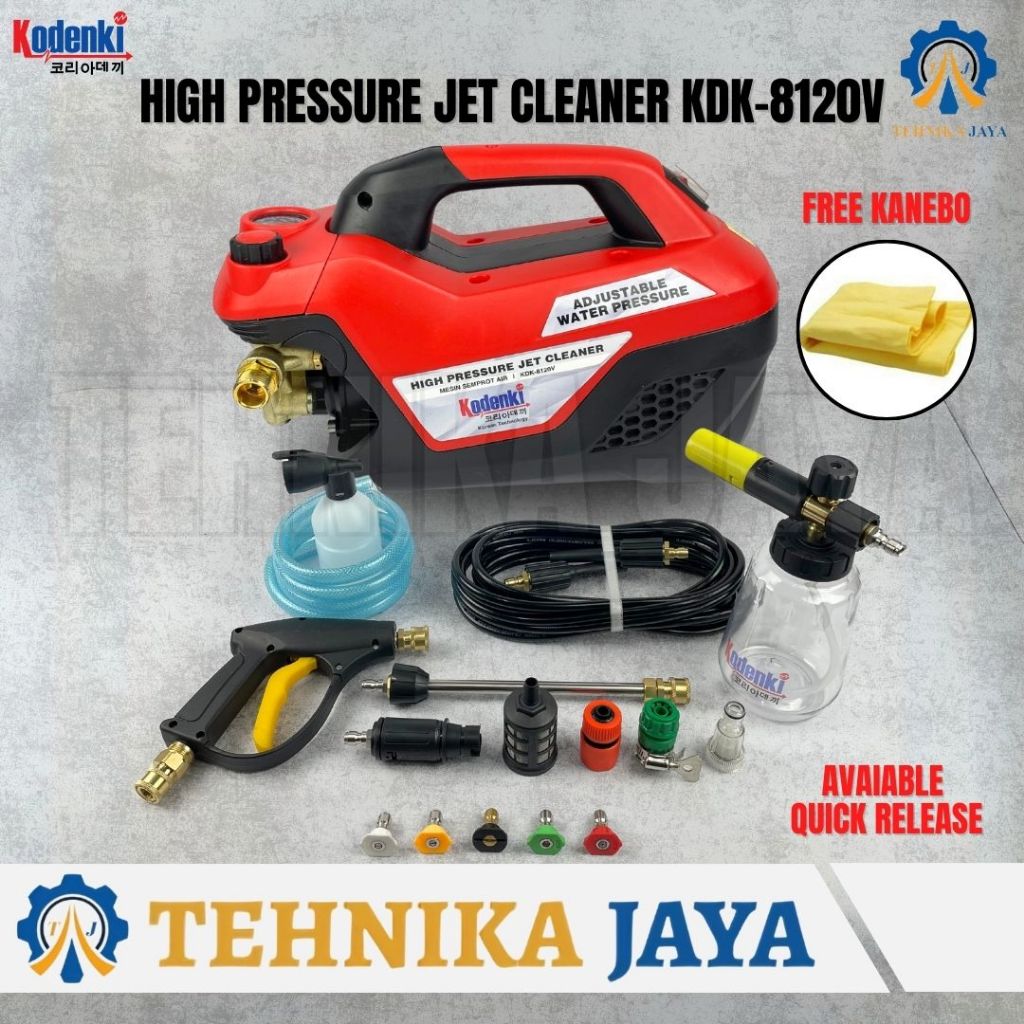 KODENKI KDK 8120 Mesin Jet Cleaner 300 ~600 Watt Variable Speed High Pressure Cleaner