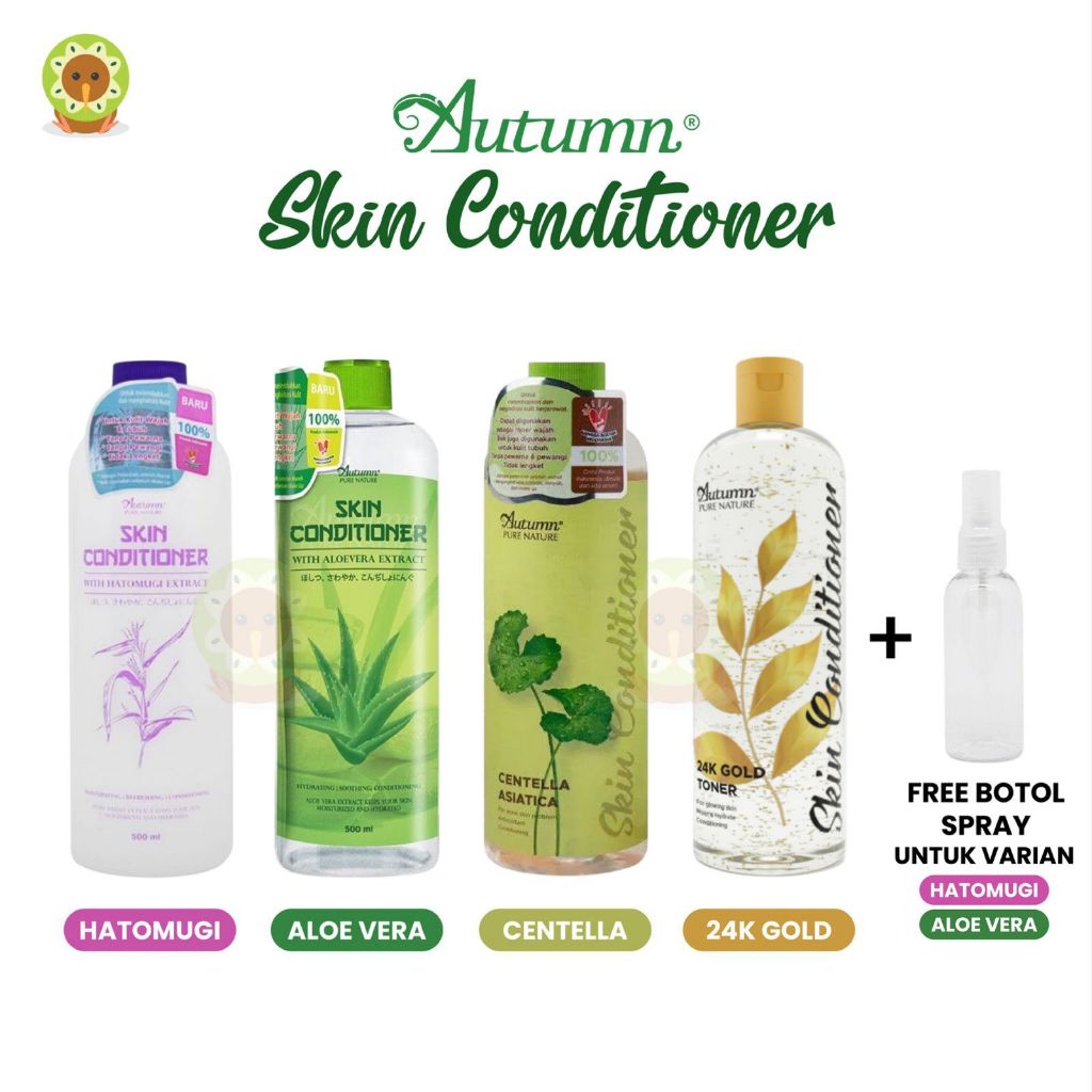 AUTUMN TONER WITH HATOMUGI EXTRACT 500ML  - AUTUMN TONER - HATOMUGI TONER