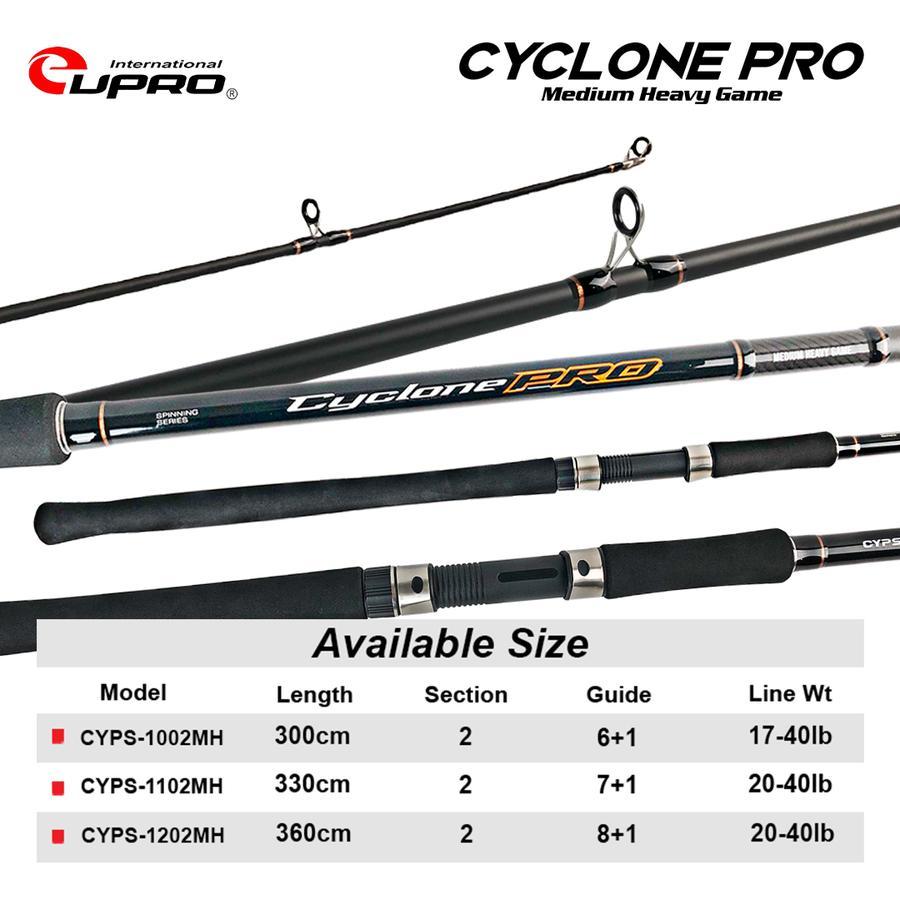 EUPRO Spinning Fishing Rod CYCLONE PRO 300cm-360cm