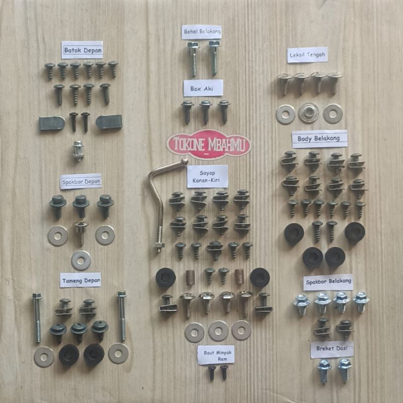 Baut Full Set Cover Body Bodi Suzuki Shogun 125 R FD125 FD 125