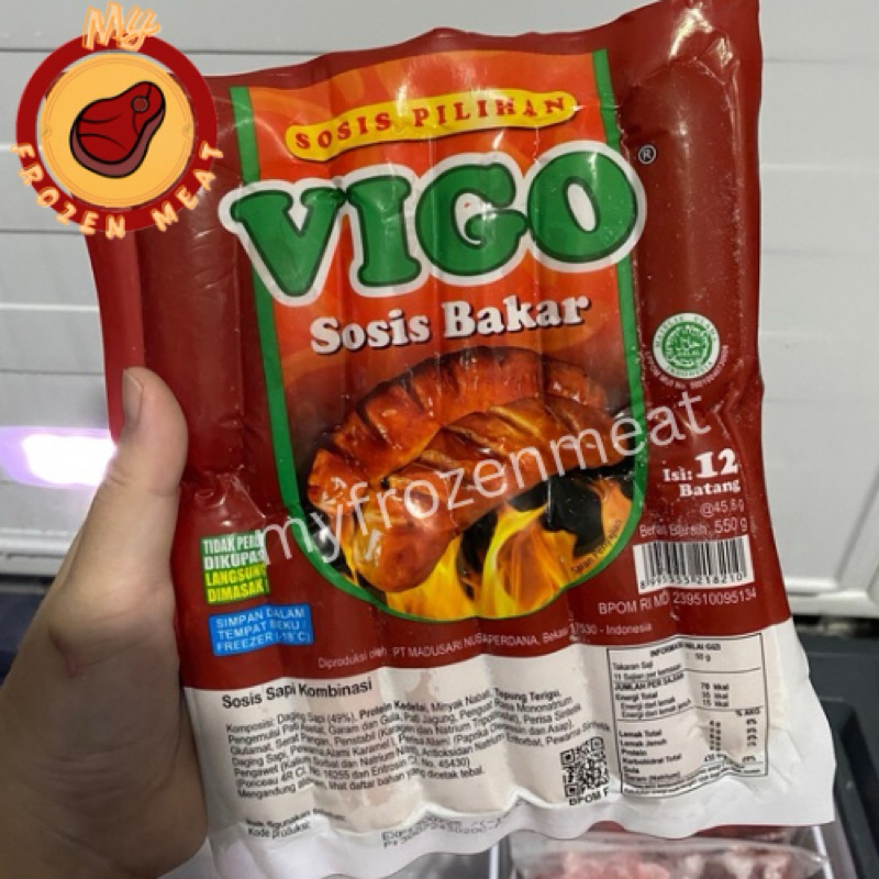 

Vigo sosis sapi bakar mini 12pcs