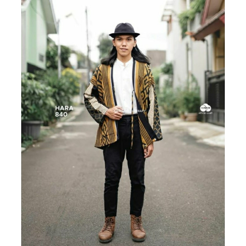 OUTER PRIA ETNIK TENUN PALING MURAH