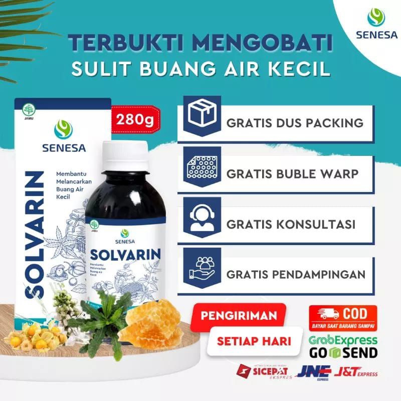 Solvarin Madu Herbal Obat Batu Ginjal Kencing Batu & Prostat