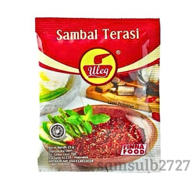 

Sambal terasi Uleg 18gram