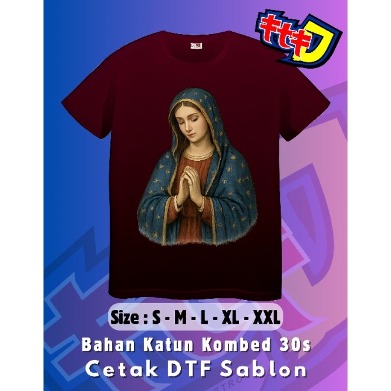 Tshirt Bunda Maria Berdoa